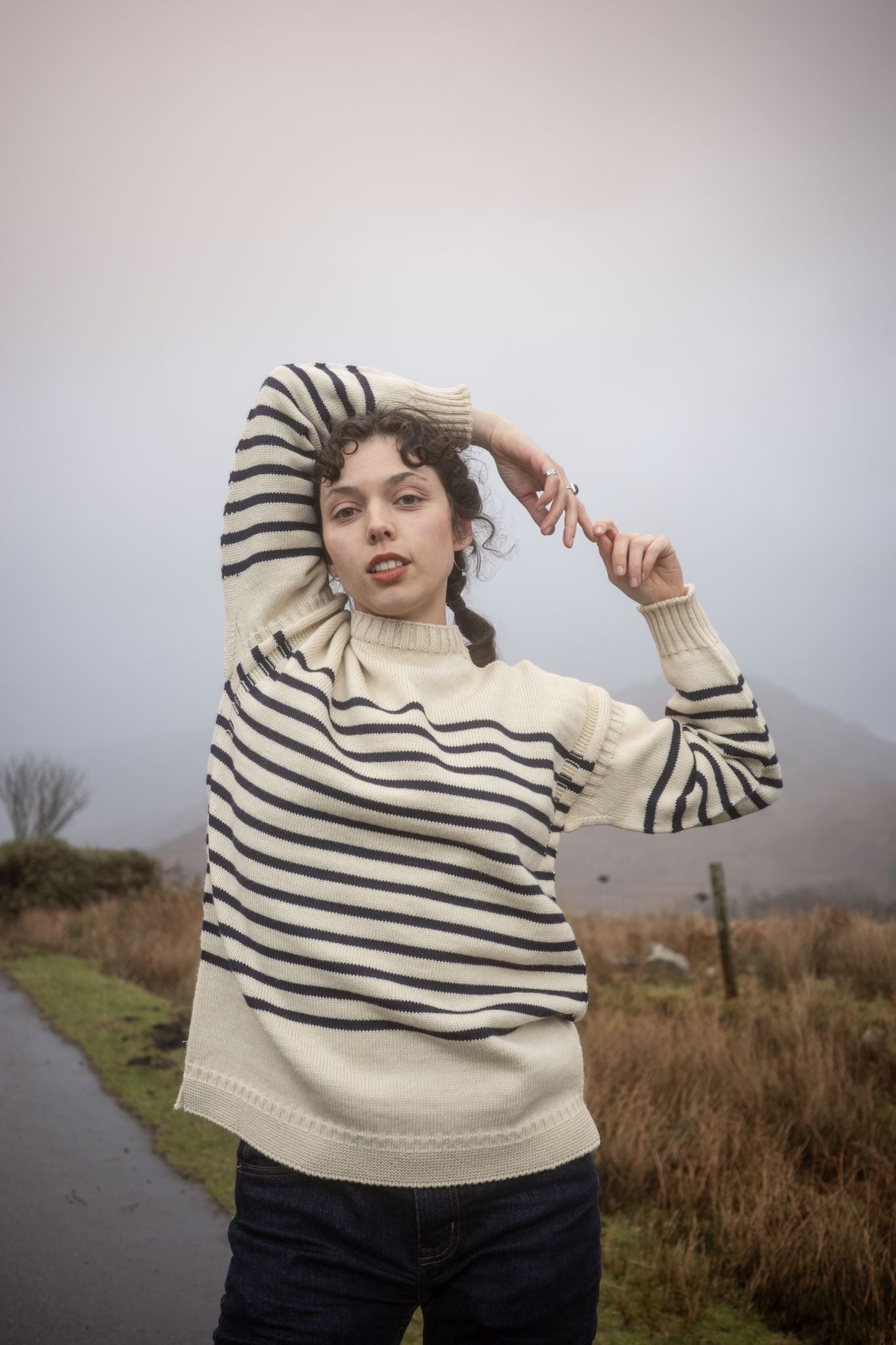 Guernsey Breton In Ecru & Perfect Navy