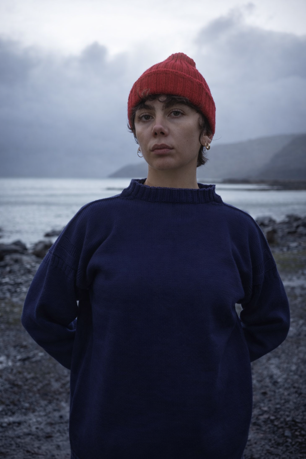 Premium Authentic traditional Guernsey jumper in navy